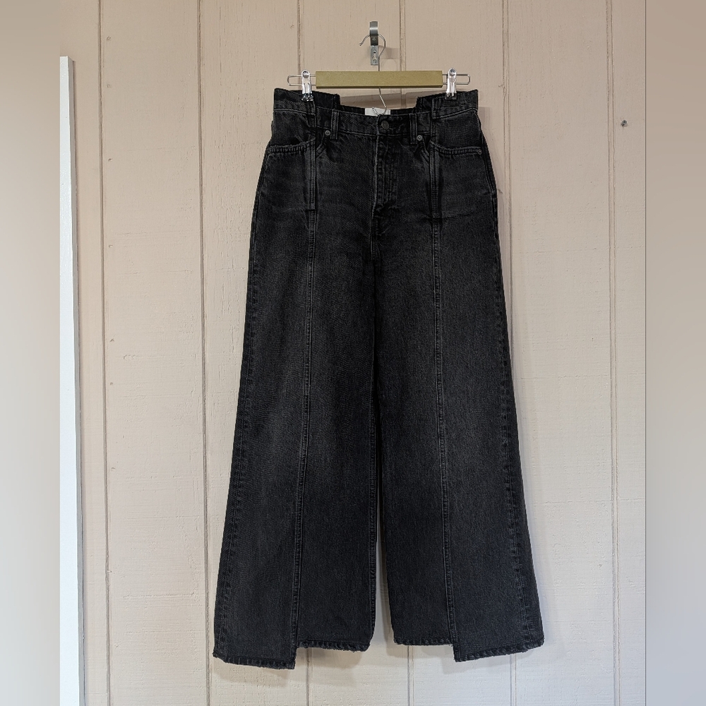 Reformation Reworked Cary High‎ Rise Slouchy Wide Leg Jeans Trinity Wash - Picture 4 of 14